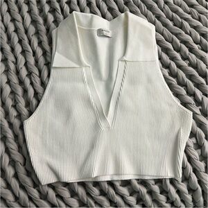 Aritzia Sculpt Knit Polo Tank